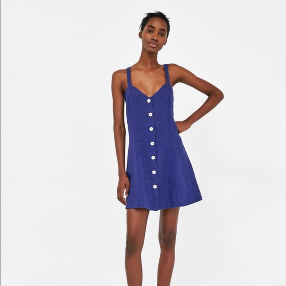 Zara Blue Mini Dress